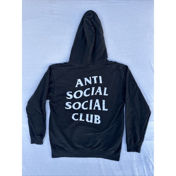 Anti Social Social Club Independent Hoodie Size M Black 100% Cotton Pullover - Picture 5 of 8